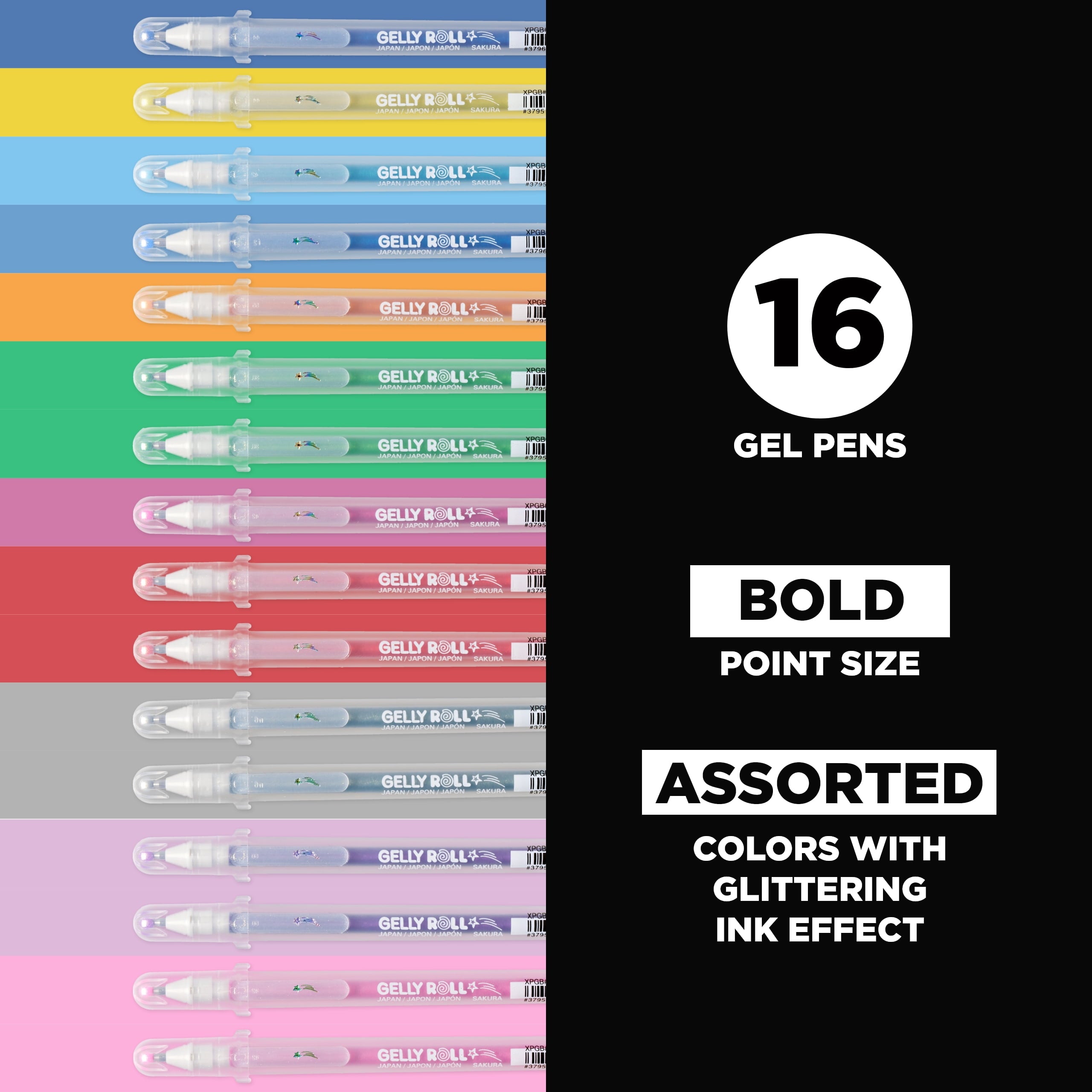 Stardust Gel Pen Cube Set, 16-Pens - Image 2