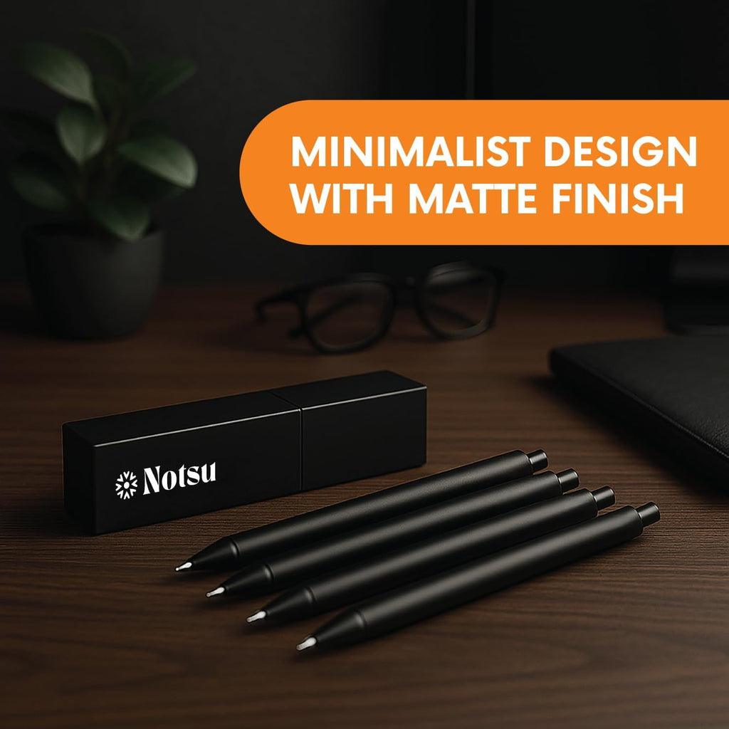 Premium White Gel Pen Set - 4 Fine Point Pens in Reusable Travel Case - Perfect for Black Paper, Journals, and Dark S... - Image 5