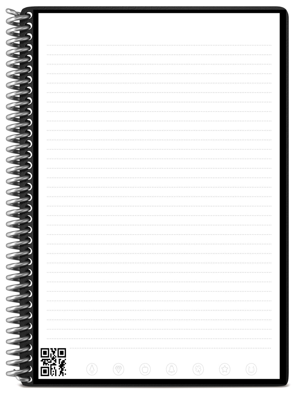Rocketbook Core Smart Reusable Spiral Notebook, Black, 6" x 8.8", Lined - Image 3