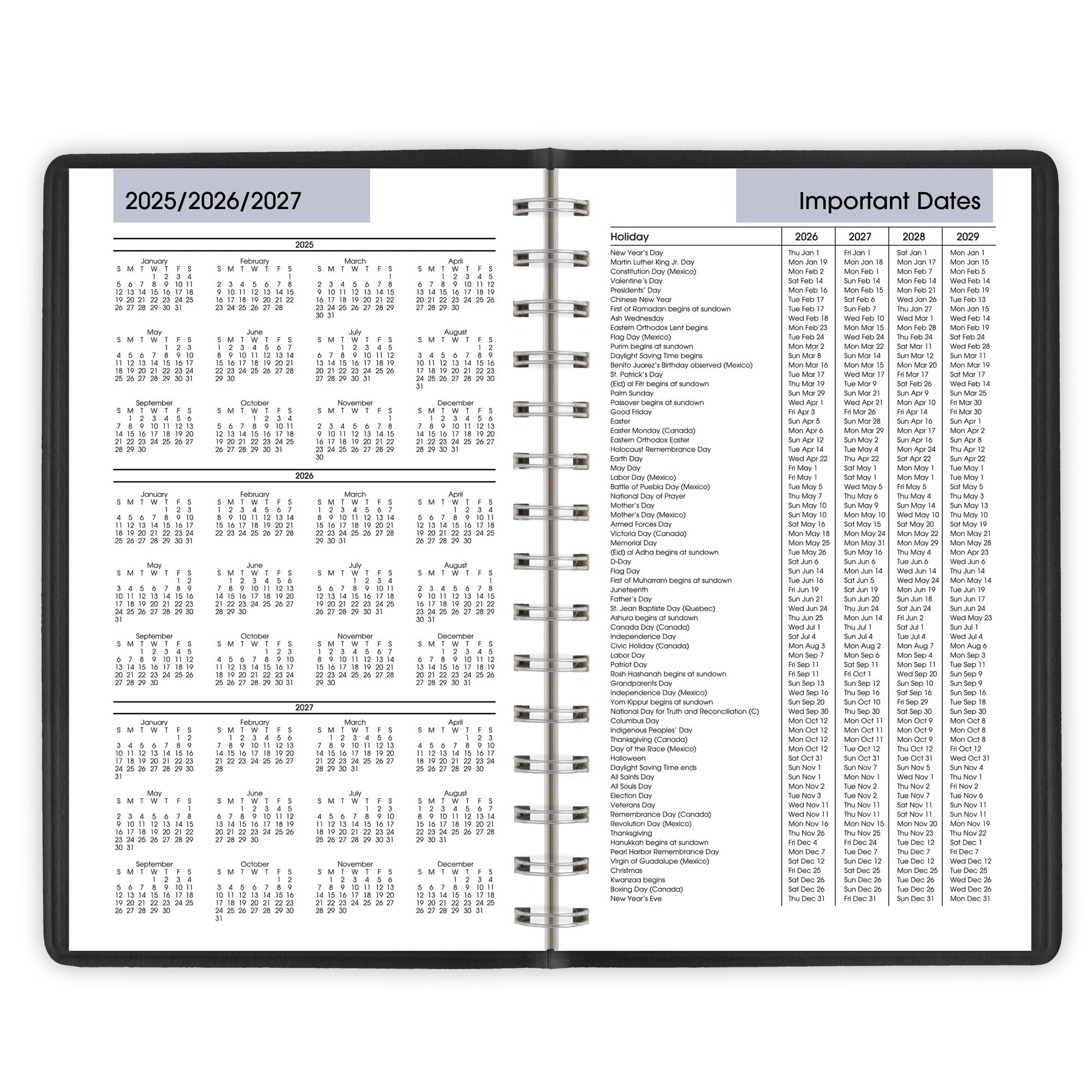 2026 Daily Appointment Book Planner, Black, Small, 5" x 8", G1000026 - Image 5
