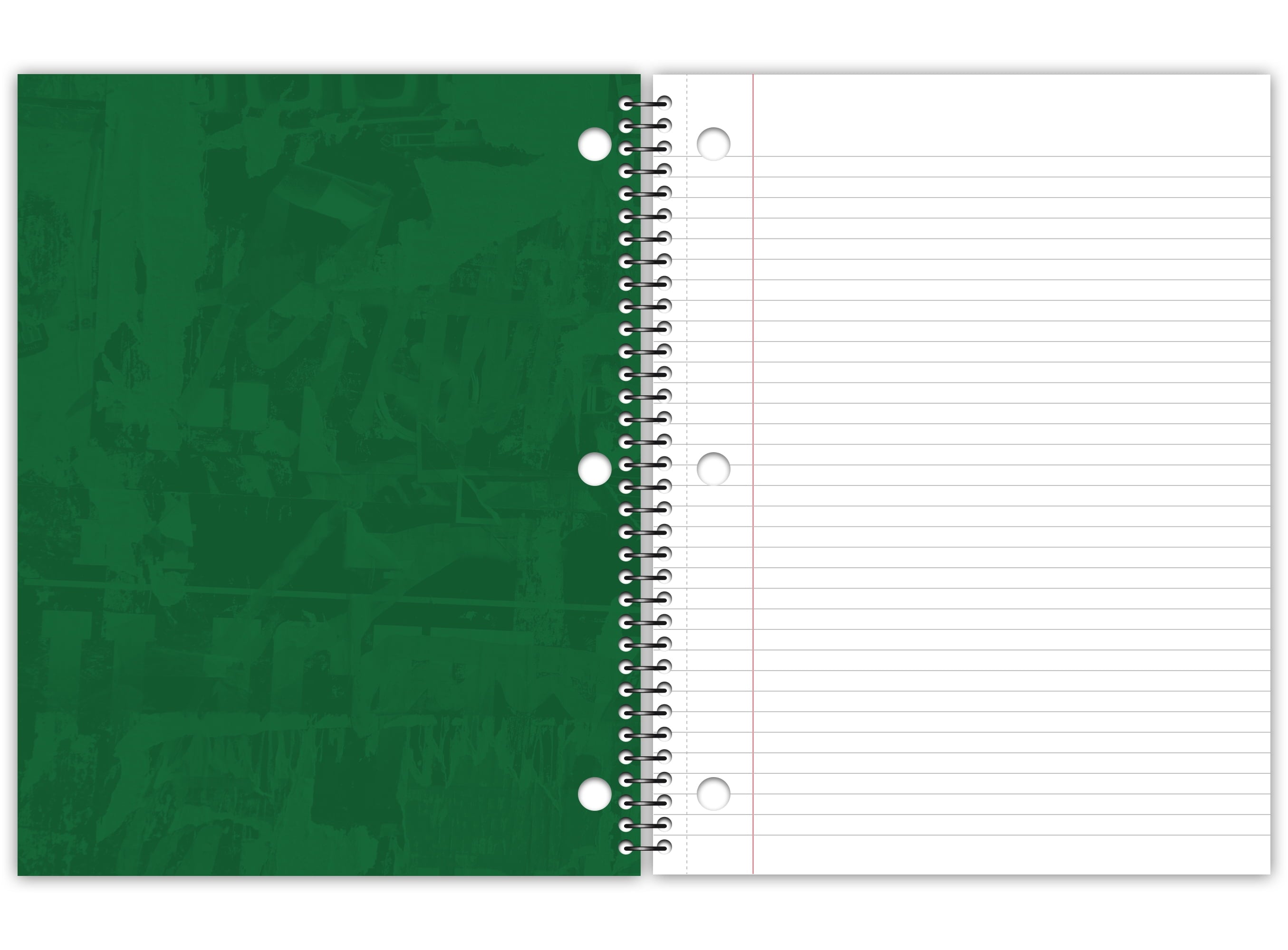 Viva Activa Writing Spiral-Bound Notebook, 1 Subject, 100 Sheets, College Ruled, Green - Image 2