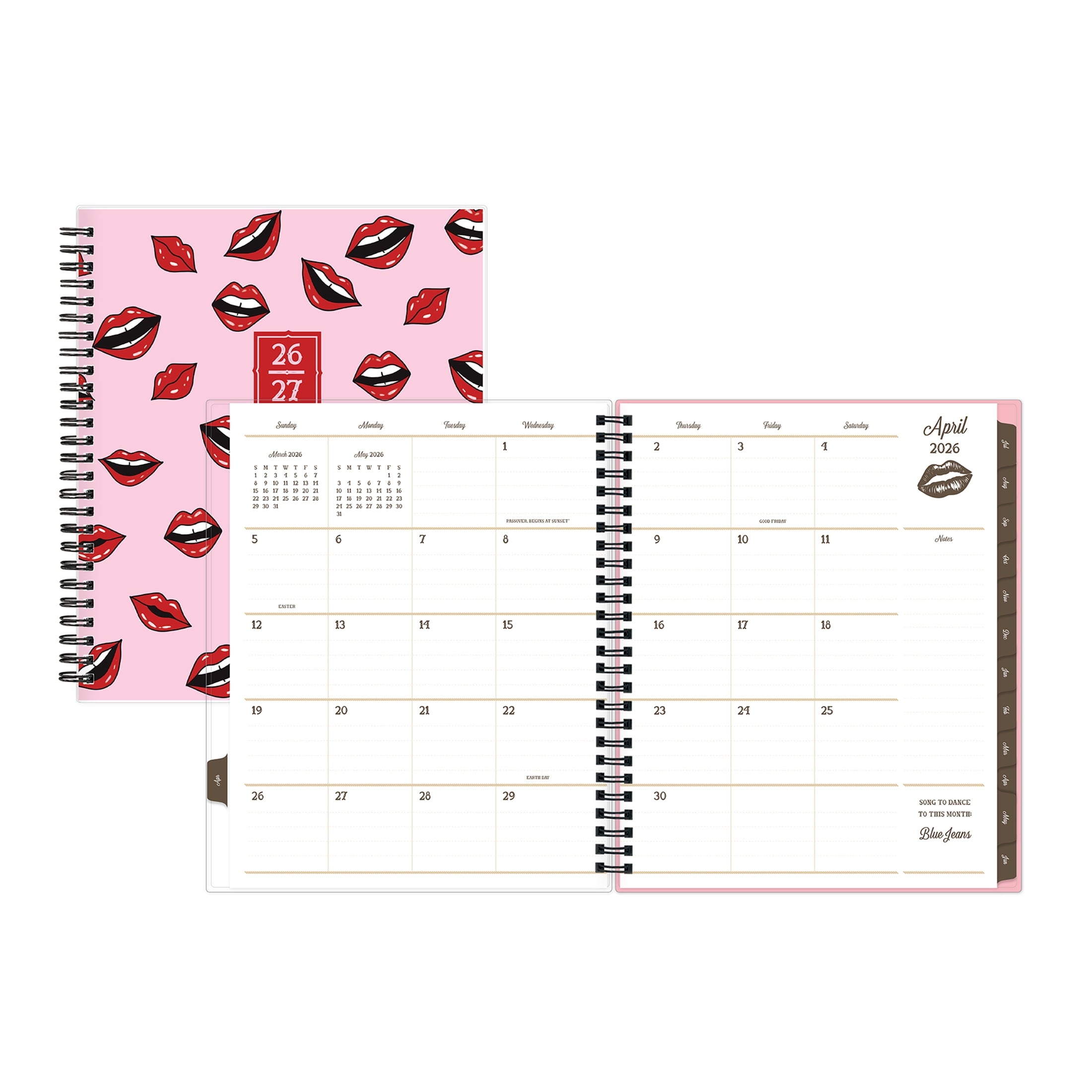 for Monthly Weekly Planner, 7" x 9", Lips Service 15-Month (April 2026 - June 2027) - Image 3