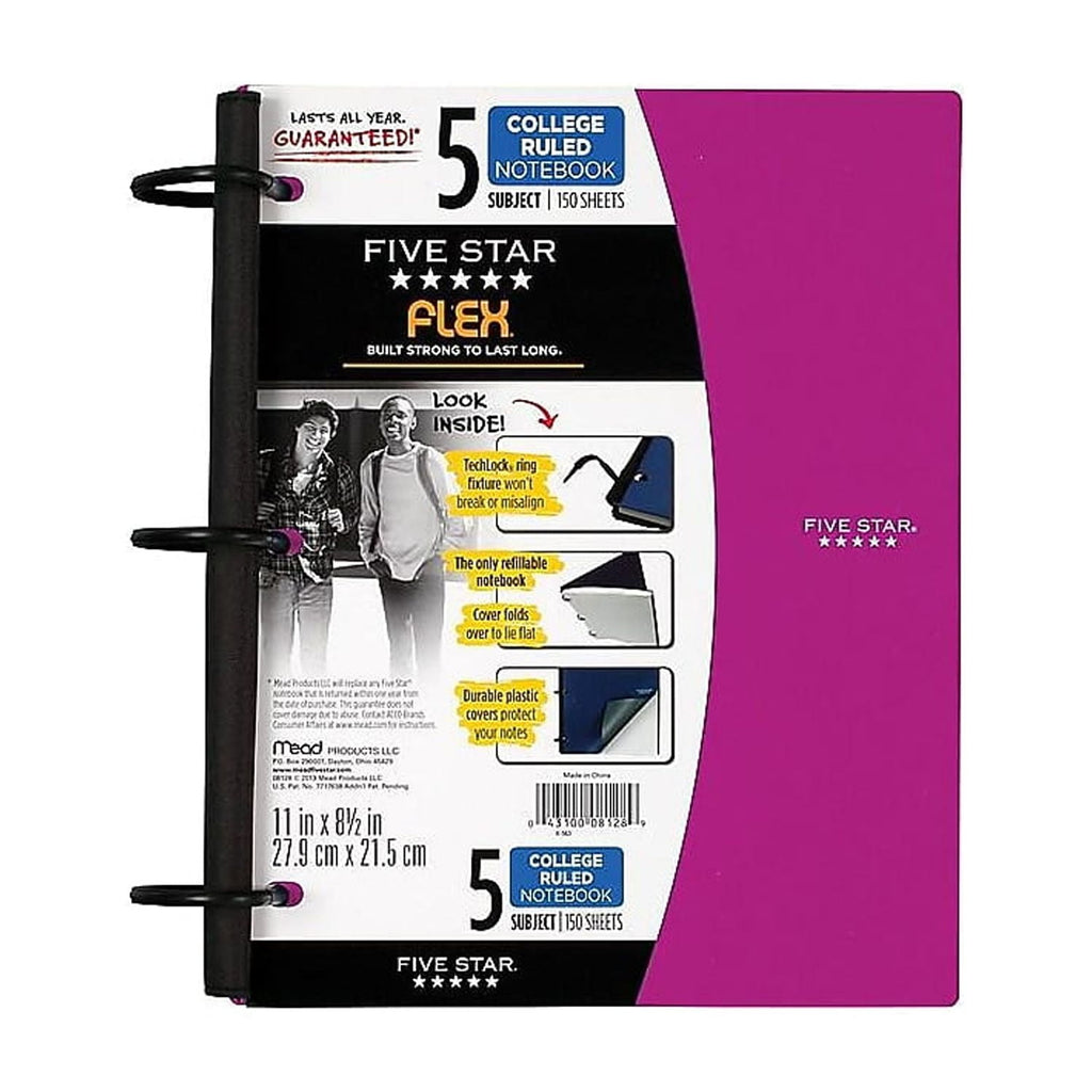 5-Subject Notebook 8.5 x 11 08128 - Image 4