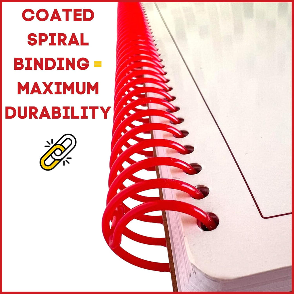 5 Book Large 10" x 13.5" Undated 2025 Planner, Daily & Hourly Planner in 15 Minute Increments Spiral Notebook Organiz... - Image 5