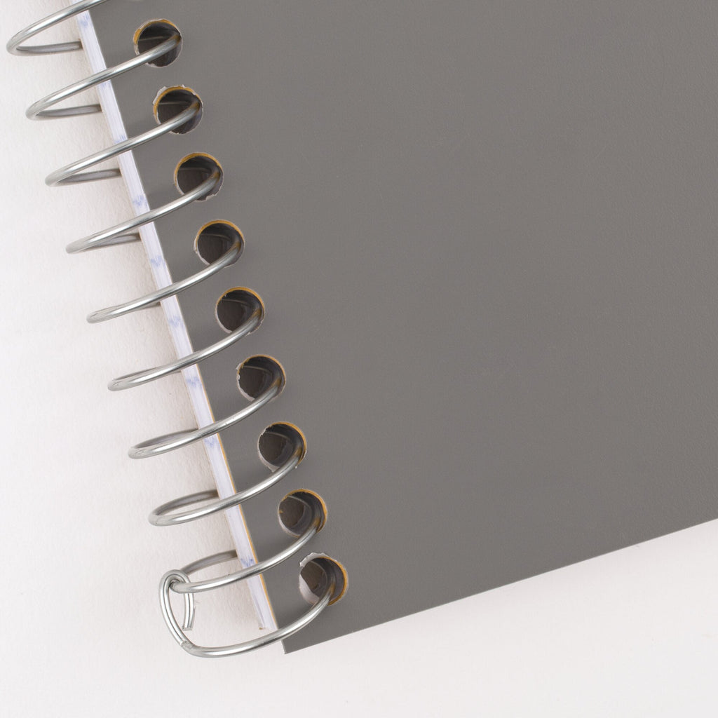 (2 pack) Five Star Spiral Notebook, 2 Subject, College Ruled, 6" x 9.5", Gray - Image 5