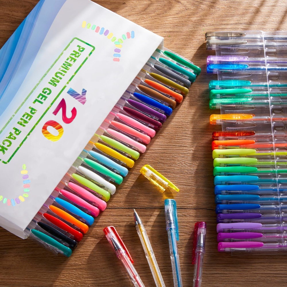 Gel Pens for Adult Coloring 120 Colors Set - Image 2