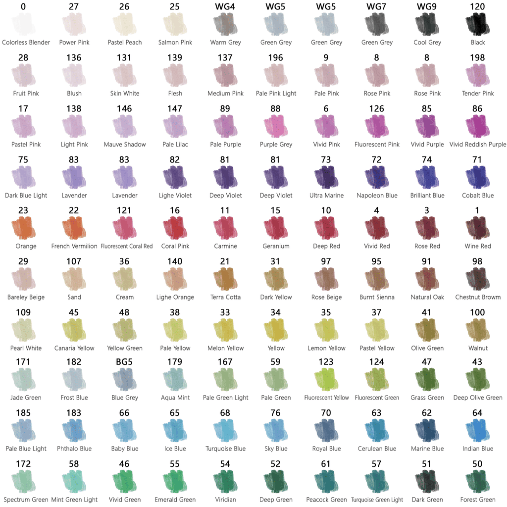 100 pcs Alcohol Markers Set, Double Ended Artist with Carrying Case Great for Coloring, Painting, Sketching, Card Making and Illustration - Image 6
