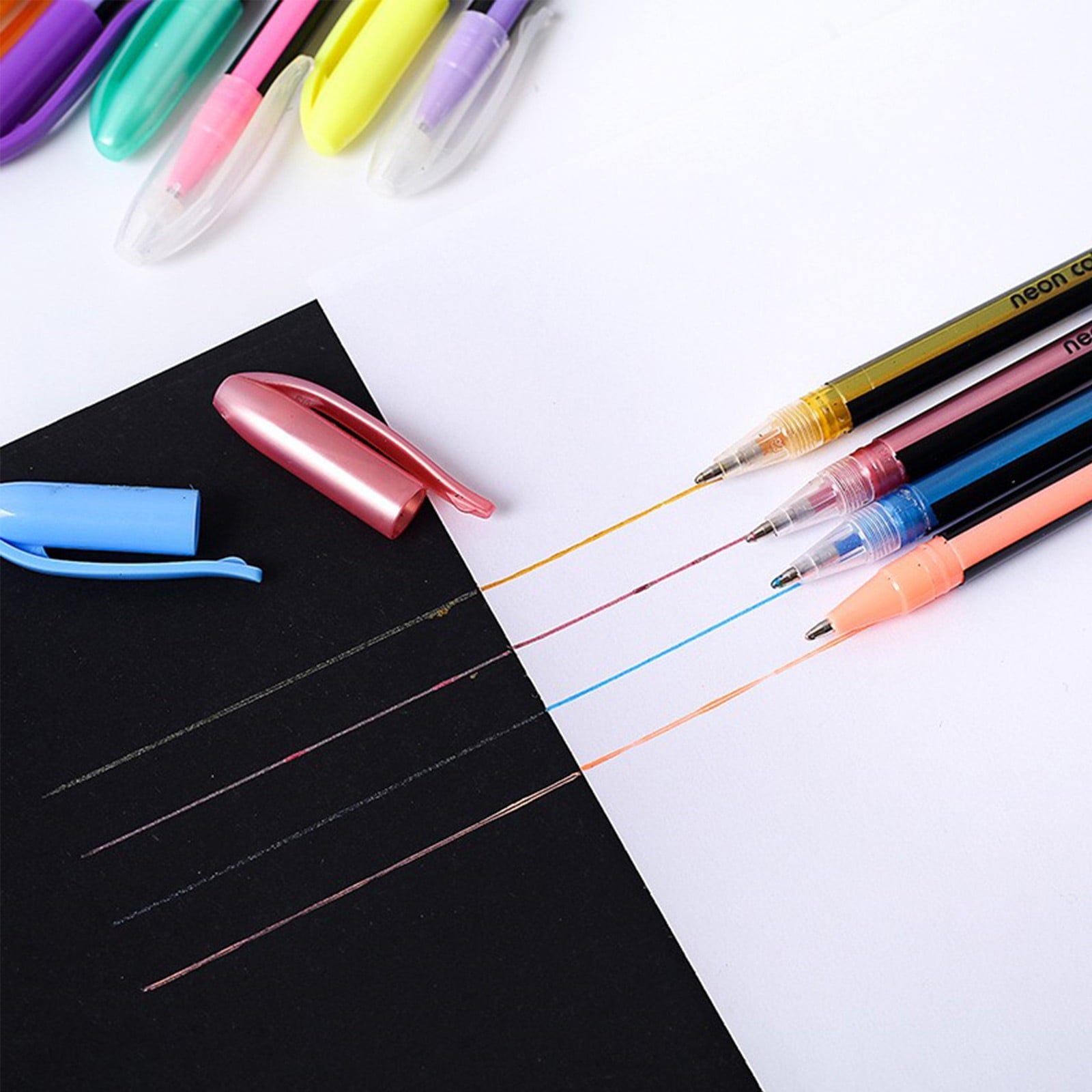 Glitter Gel Pen Set, 2026 New Glitter Pens, Colorful Art Shimmer Metallic Gel Pens for Adults, Sparkle Gel Pen for Sc... - Image 5