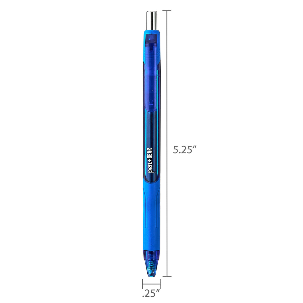Medium Point 0.7mm Retractable Gel Pens, Assorted Ink, 12 Count - Image 5