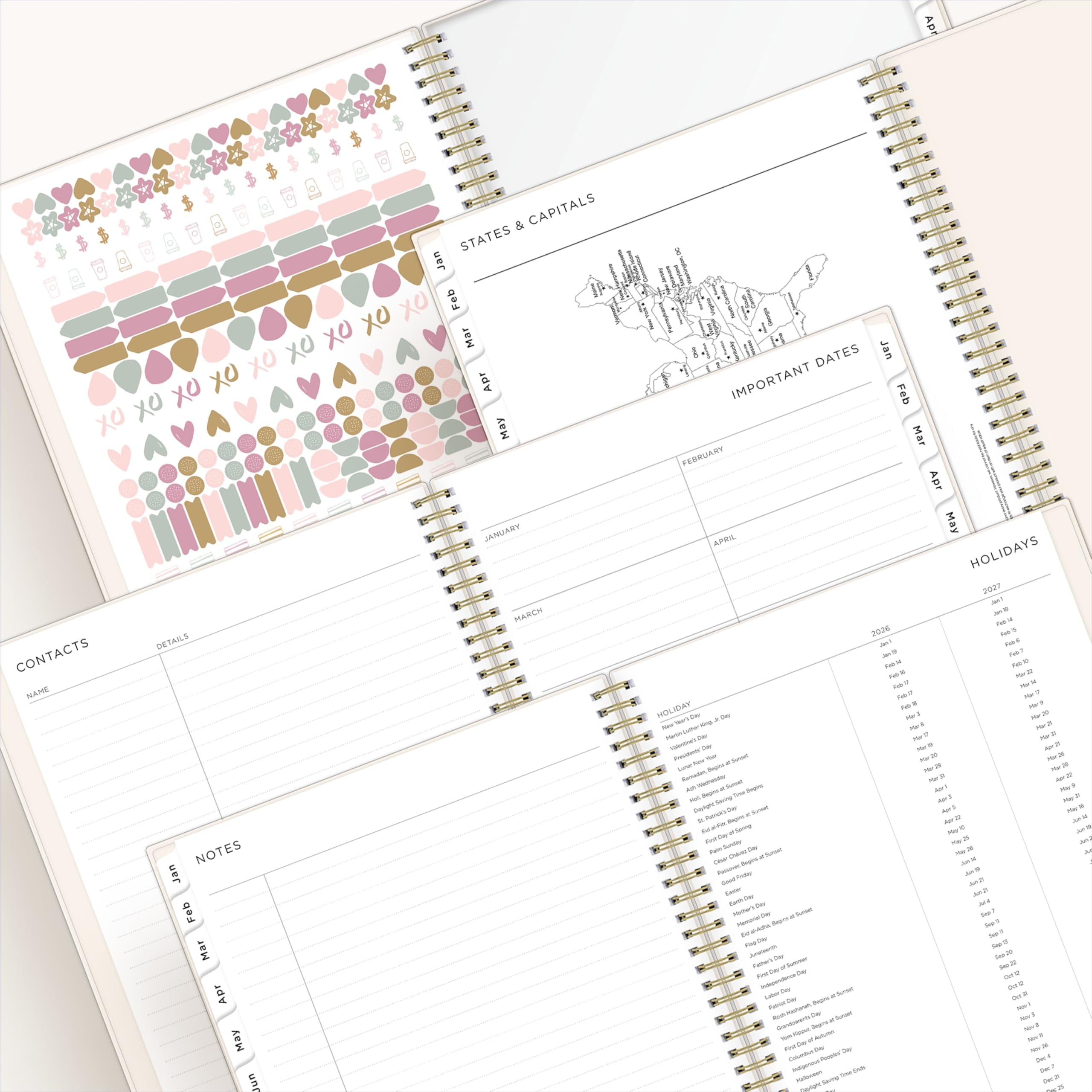 Ashley G 2026 Weekly and Monthly Planner Calendar, January 2026 - December 2026, 8.5" x 11", Flexible Cover, Wireboun... - Image 6