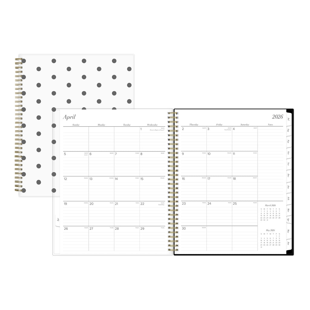 Blue Sky Monthly Weekly Planner, 8.5" x 11", Dot BW 15-Month (April 2026 - June 2027) - Image 3
