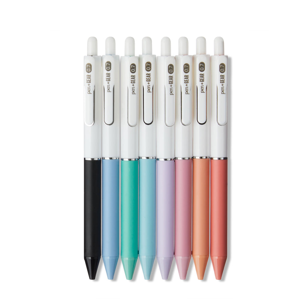 Pen+Gear Retractable Gel Pen, Medium Point, 0.7 mm, Assorted Colors, 8 Count - Image 2