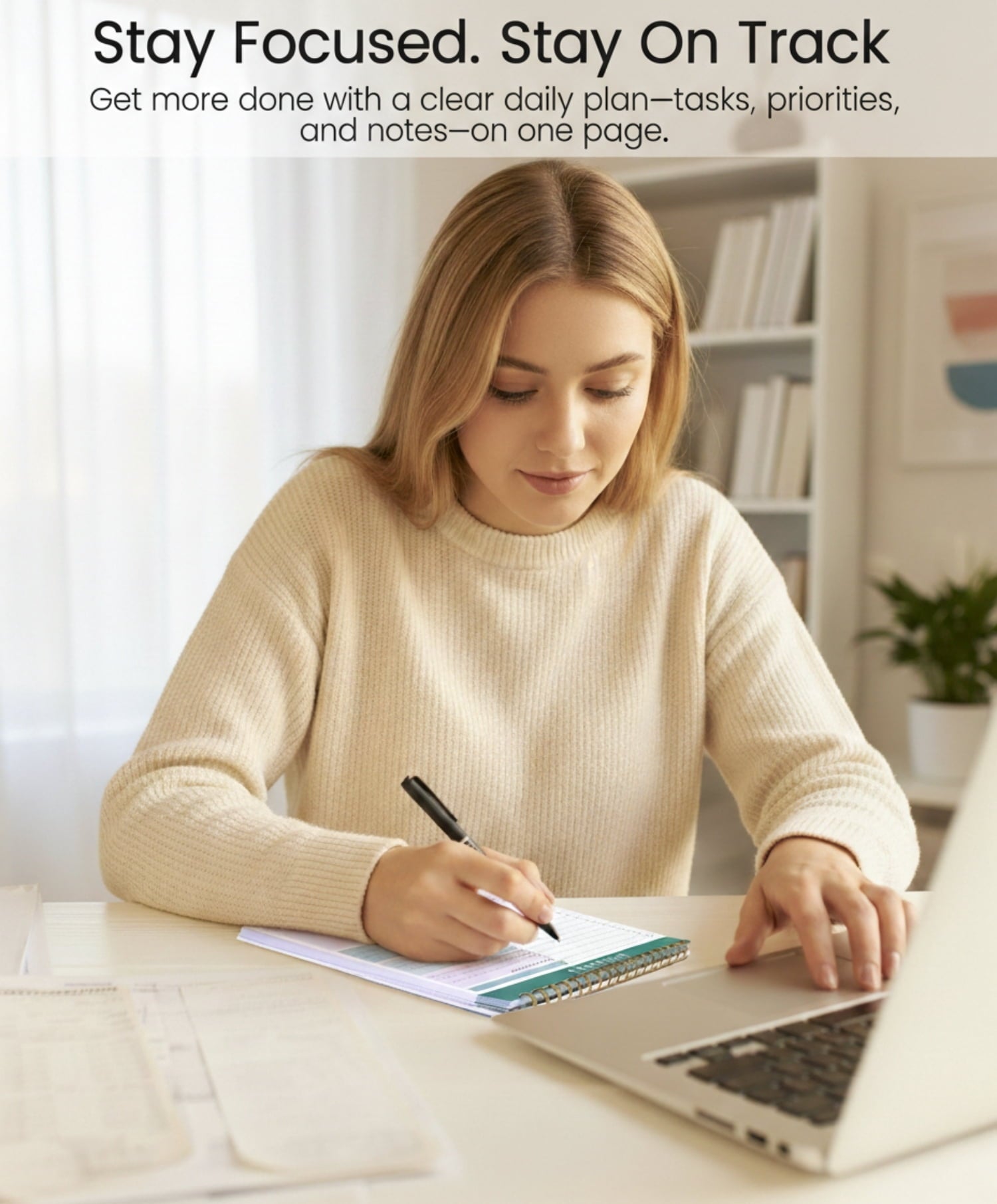 CICPAP Undated Daily To Do List Notepad, Time Management Goal Planner Notebook, Spiral Task Checklist Organizer, Priority Planner with Notes - Image 6