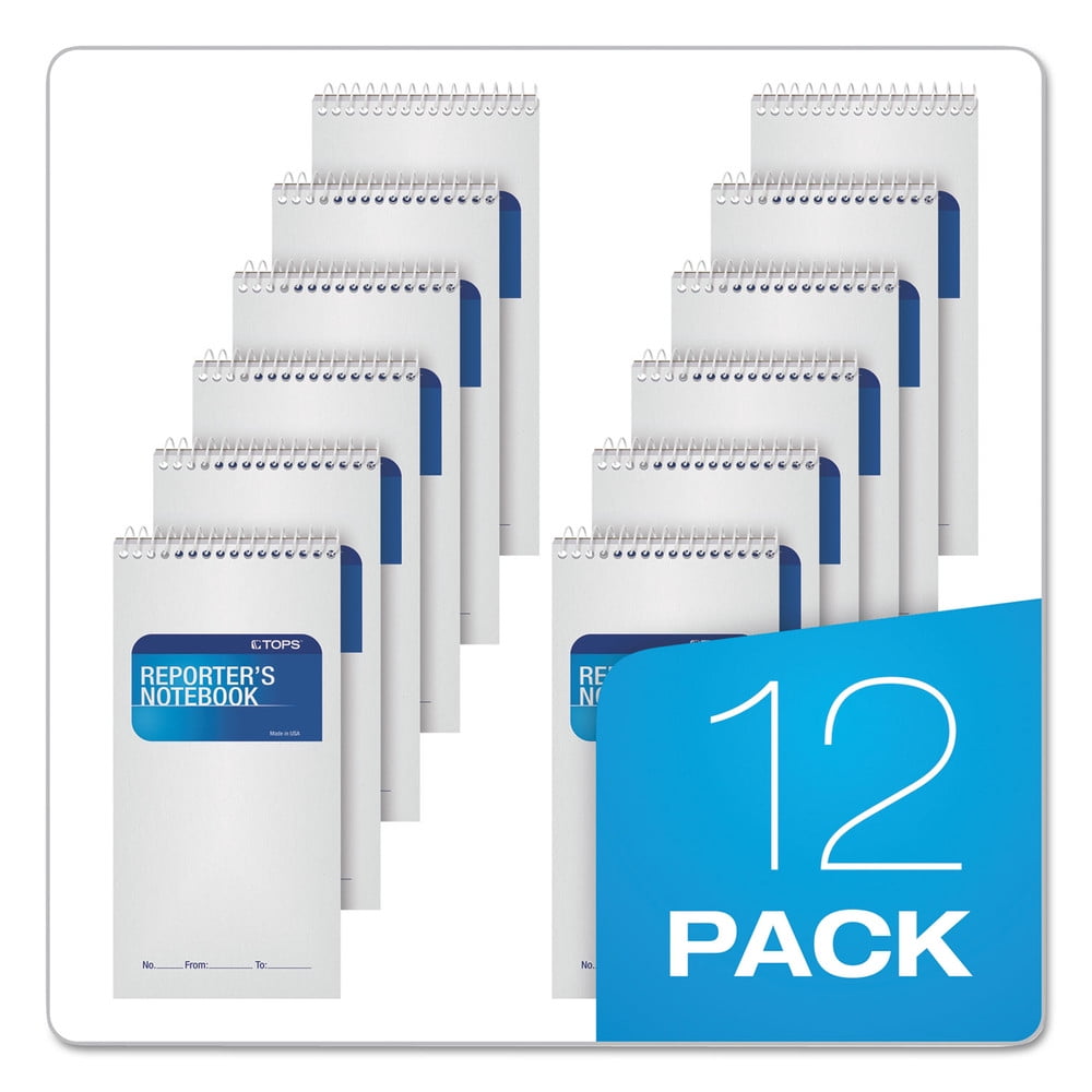 Reporter Notebook Legal/Wide 4 x 8 White 70 Sheets Dozen 8030 - Image 5