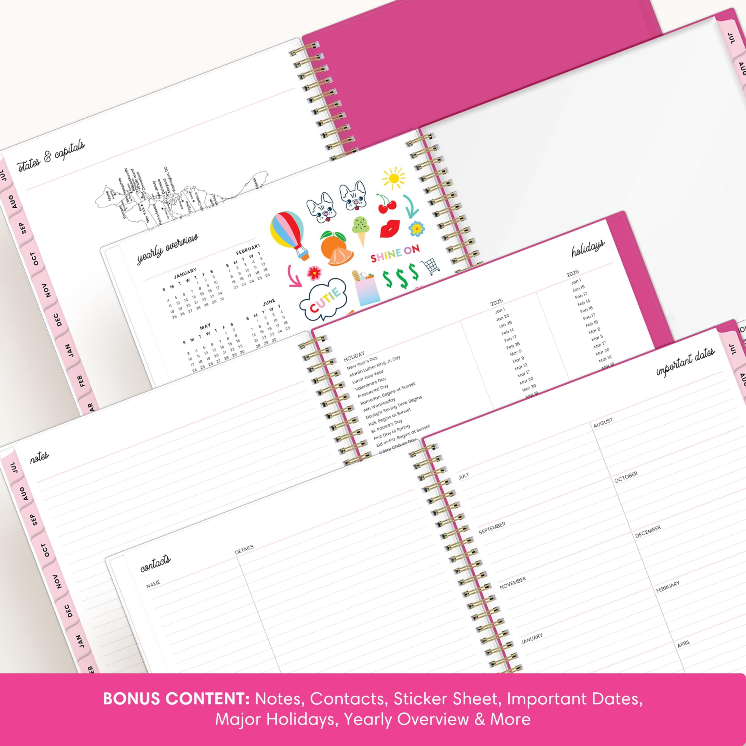 2026-2027 Weekly and Monthly Academic Year Planner Calendar, July 2026 - June 2027, 8.5" x 11", Flexible Cover, Wireb... - Image 5