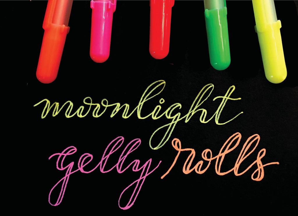 Sakura Gelly Roll Moonlight Gel Pens  5 Count, Fluorescent Opaque Ink, 1.0mm Bold Point - Image 6