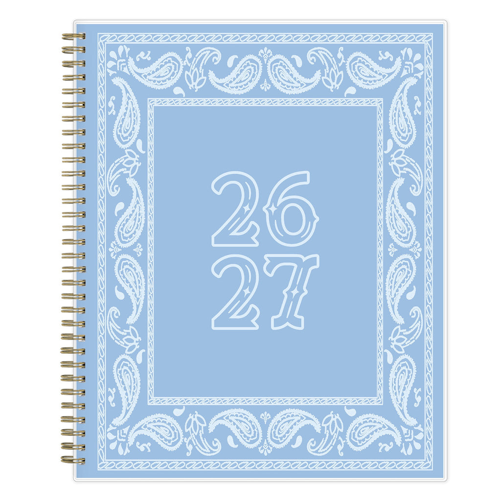 for Monthly Weekly Planner, 8.5" x 11", Hanky Blue 15-Month (April 2026 - June 2027) - Image 2