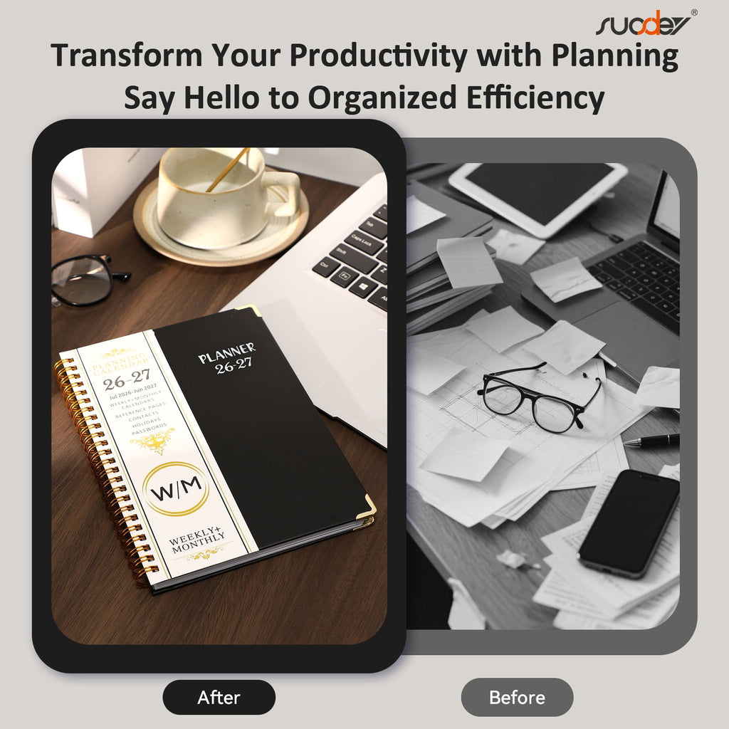 2026-2027 Planner Calendar Notebook (JUL.2026-JUN.2027,6.3"x8.5")Daily Weekly Monthly Agenda Planner for Women Men - Image 6