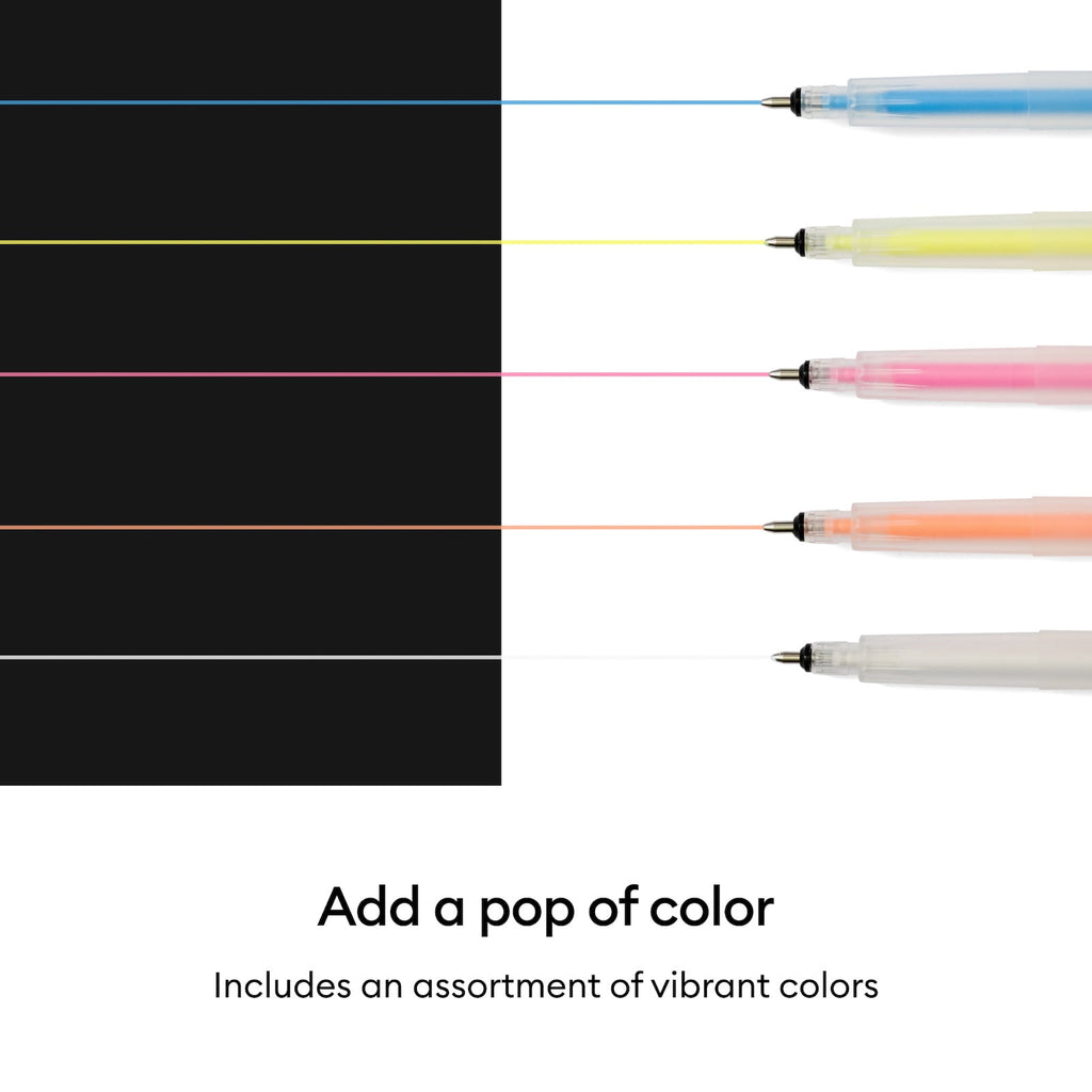 Acrylic Gel Pens Set, Maker and Explore Pens, 1.0 mm Fine Tip, Multicolor, 6 Count - Image 4