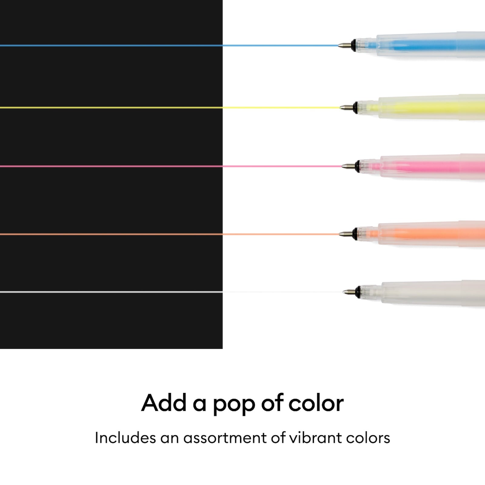 Acrylic Gel Pens Set, Maker and Explore Pens, 1.0 mm Fine Tip, Multicolor, 6 Count - Image 4