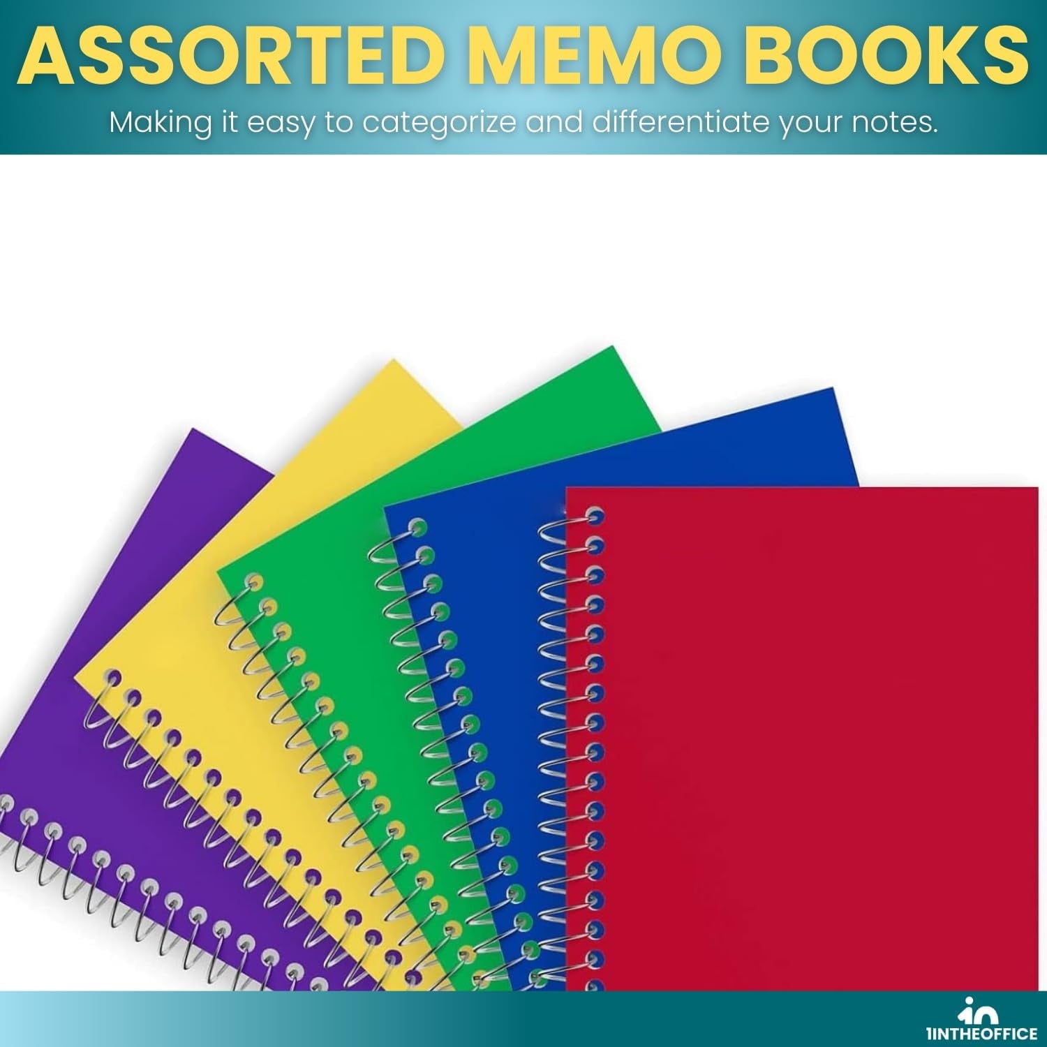 Small Spiral Notebook 4x6 , Spiral Memo Pads, Memo Book, College Ruled, Small Notepads 4X6 inches, Assorted Colors, 5... - Image 4