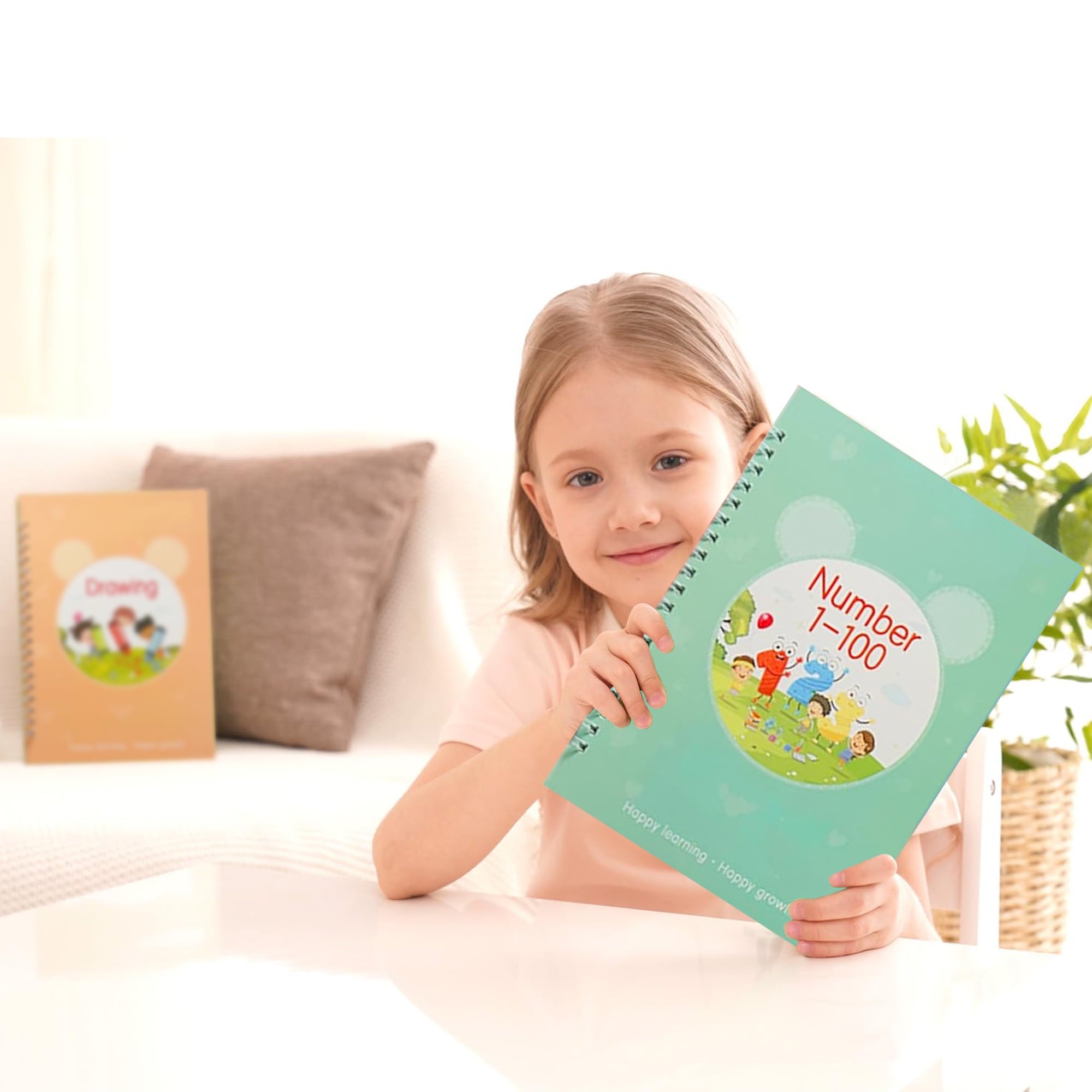 Rizulfey Magic Groove Handwriting Practice Copybook, Reusable A5 Learning Notebook for Kids, 5 Books with 2 Pens - Image 5