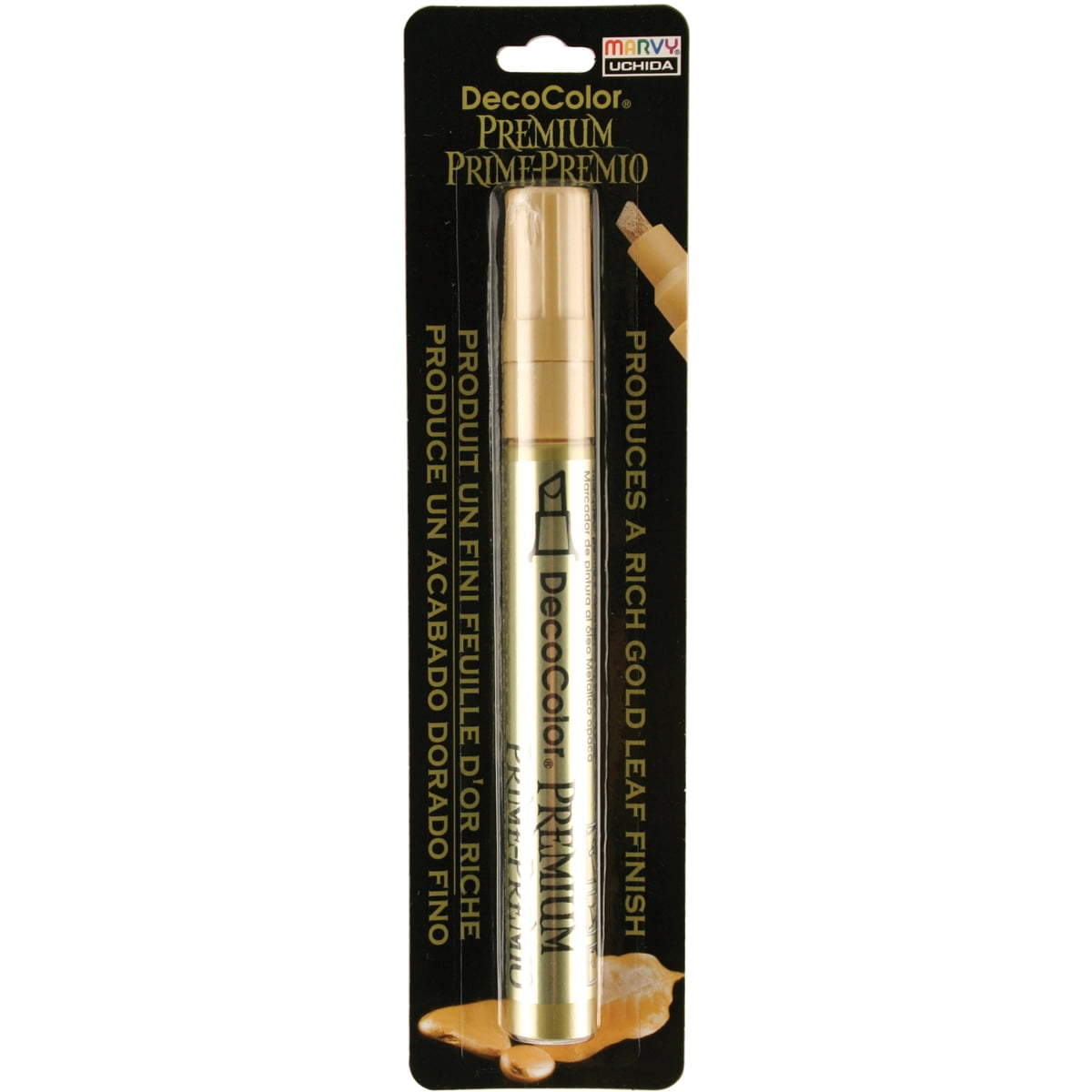 DecoColor Premium Gold Metallic Chisel Paint Marker, 1 Count - Image 2