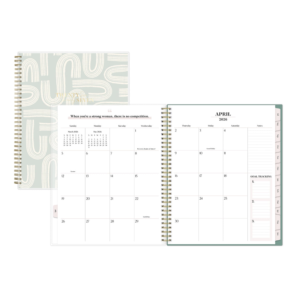 Bossbabe for Blue Sky Monthly Weekly Planner, 8.5" x 11", Ridley Mint 15-Month (April 2026 - June 2027) - Image 4