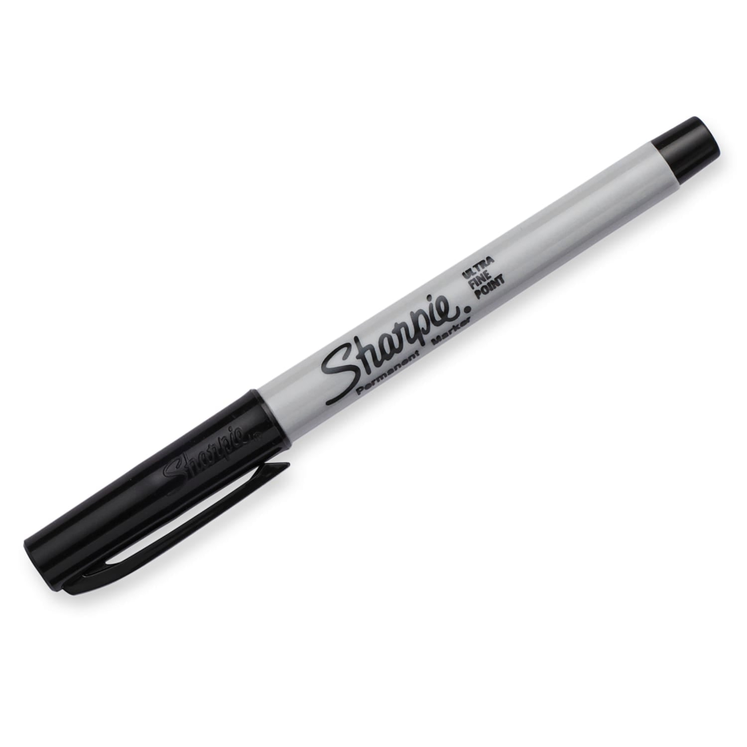 Permanent Markers, Ultra Fine Point, Black, 5 Count - Image 2