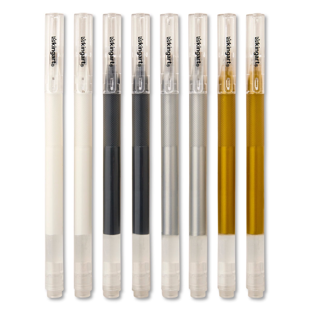6 PC. BIG INK GEL PENS 1.0MM (GOLD, SILVER,WHITE) - Image 5
