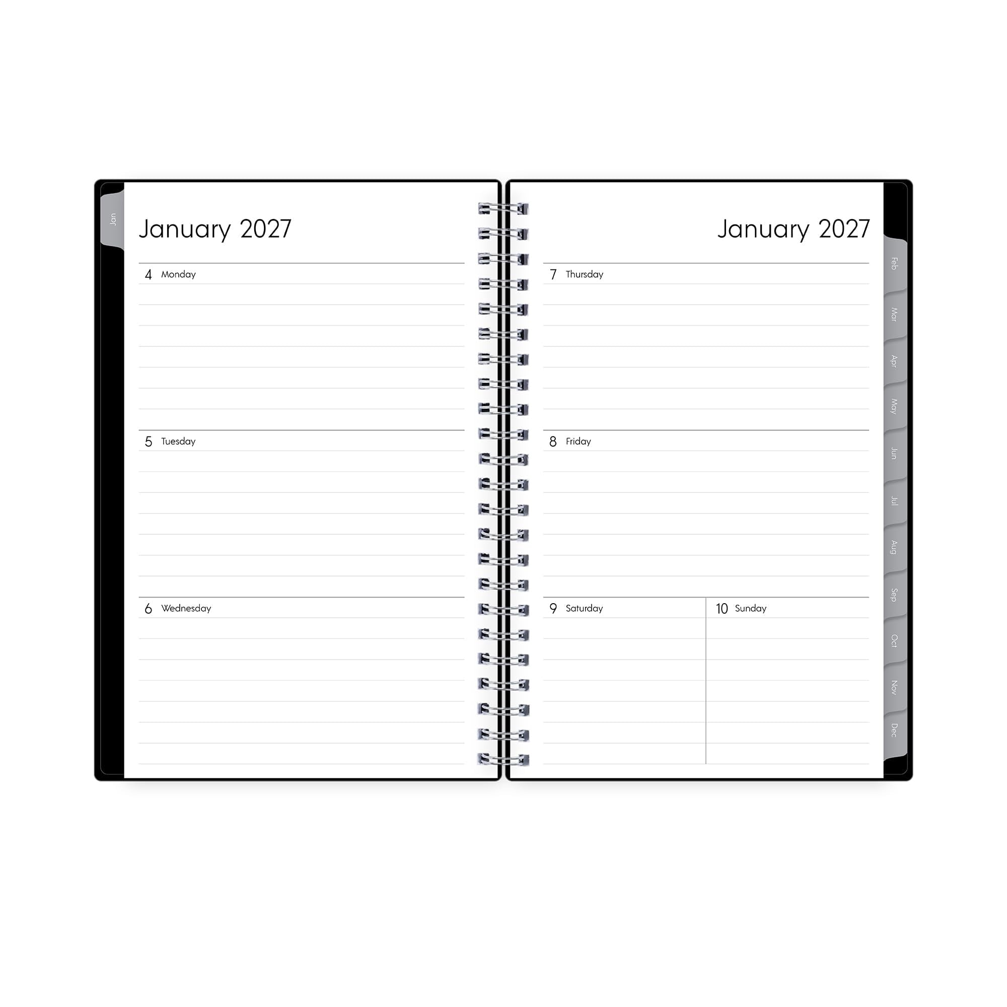 2027 Weekly and Monthly Planner Calendar, Includes January 2027 - December 2027, 5" x 8", Flexible Cover, Wirebound, ... - Image 3