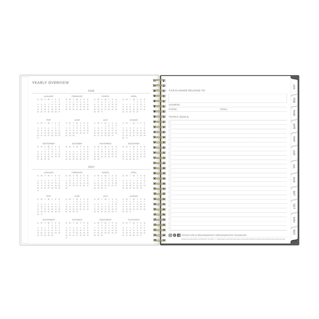 2026 Weekly and Monthly Planner Calendar, January 2026 - December 2026, 8.5" x 11", Flexible Cover, Laminated Tabs, D... - Image 6