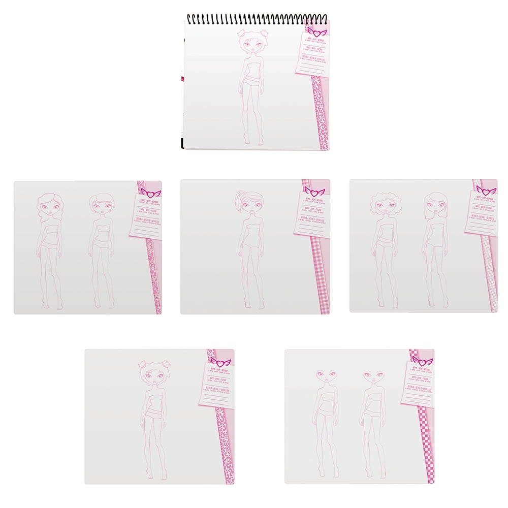 Portfolio Sketch Pad & Writing Notebook with 4 Stencil Sheets, 8.5in x 11in, 40 Pages - Image 3