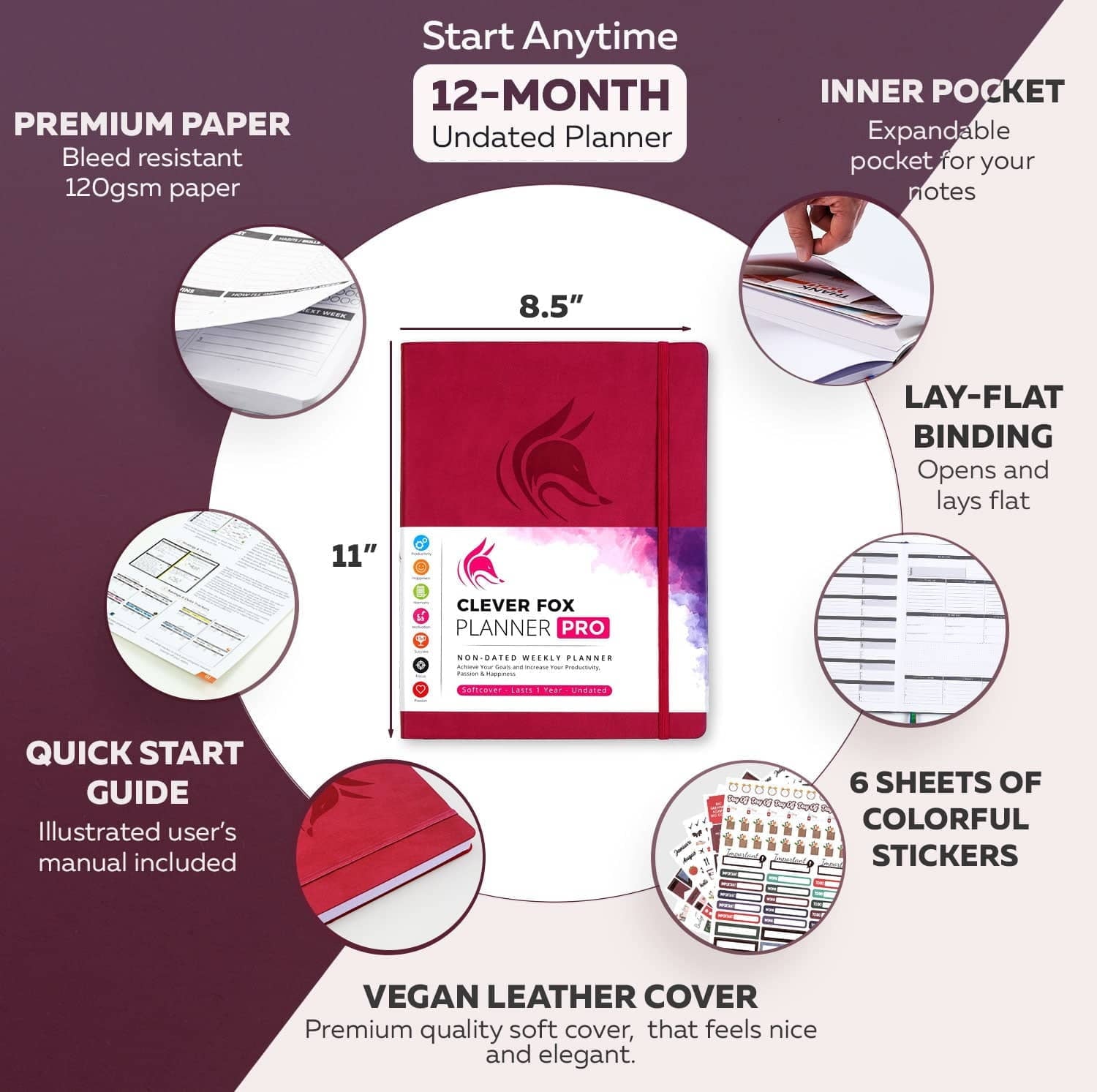 Planner – Dark Pink - Image 3