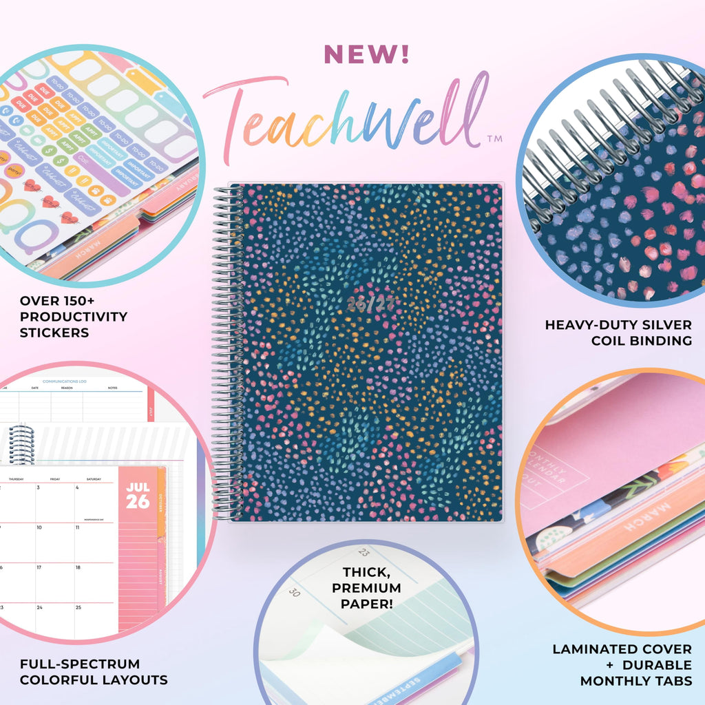 Teachwell 2026-2027 Weekly and Monthly Academic Year Teacher Lesson Planner Calendar, July 2026 - June 2027, 8.5" x 1... - Image 5
