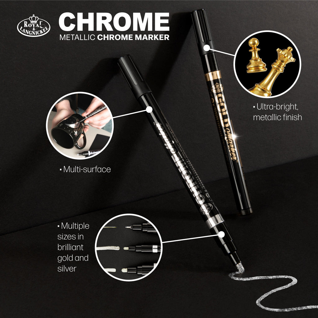 2mm Silver Liquid Chrome Marker - Image 3