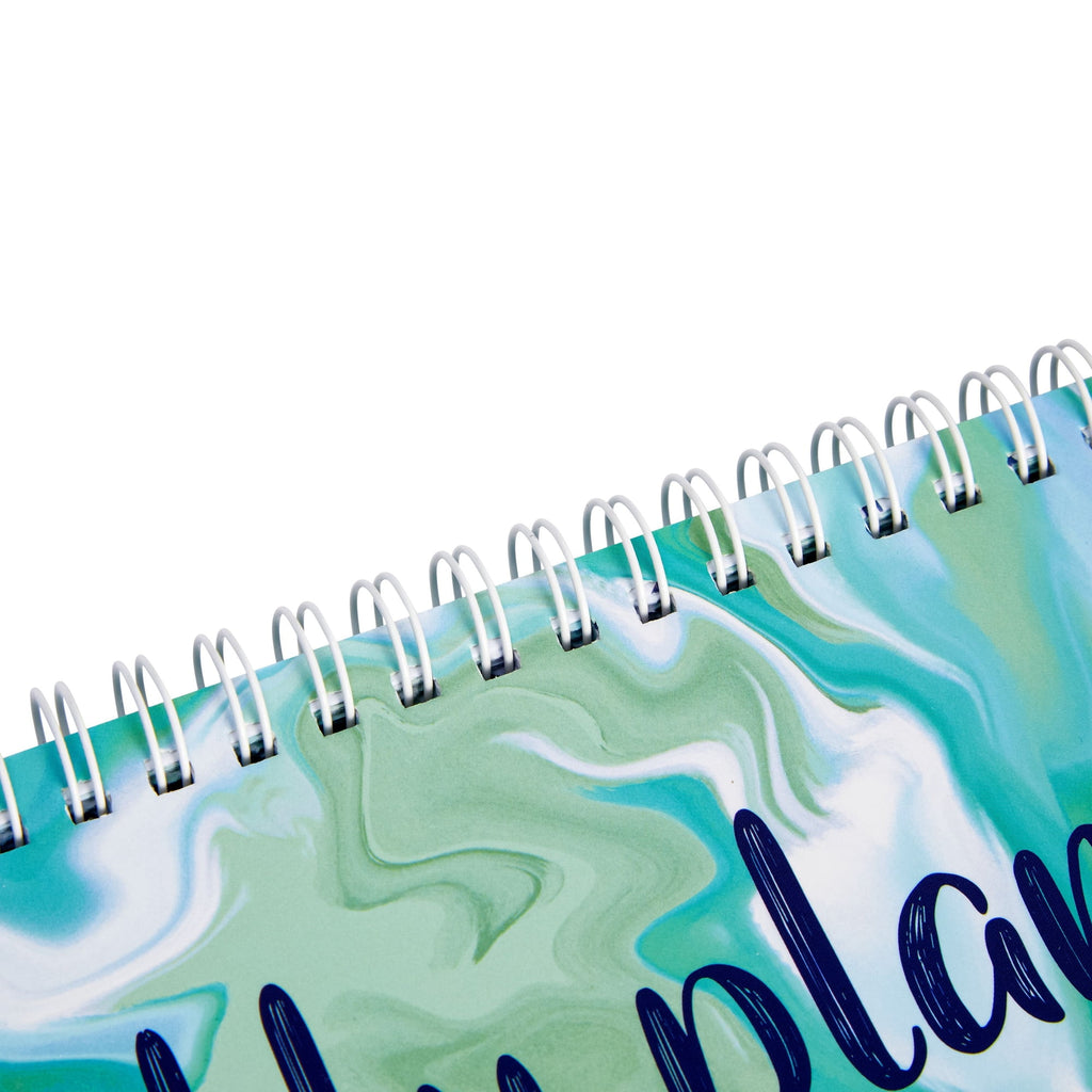 Goals, Shopping, To Do List, Horizontal Desk Calendar (Spiral Bound, 12 x 4 in) - Image 6