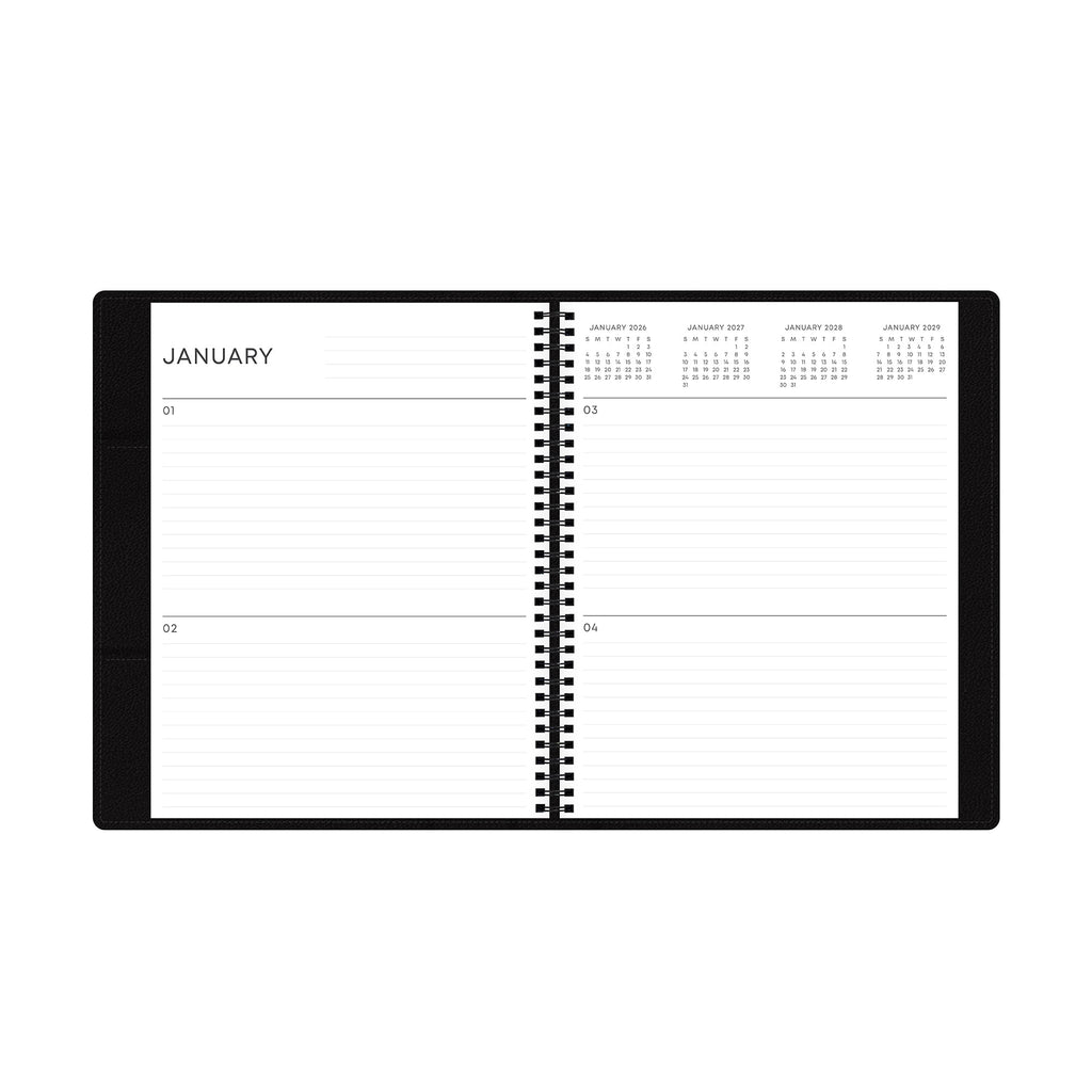 Blue Sky Perpetual Monthly Weekly Large Planner (8.5" x 11") Black January - December - Image 5