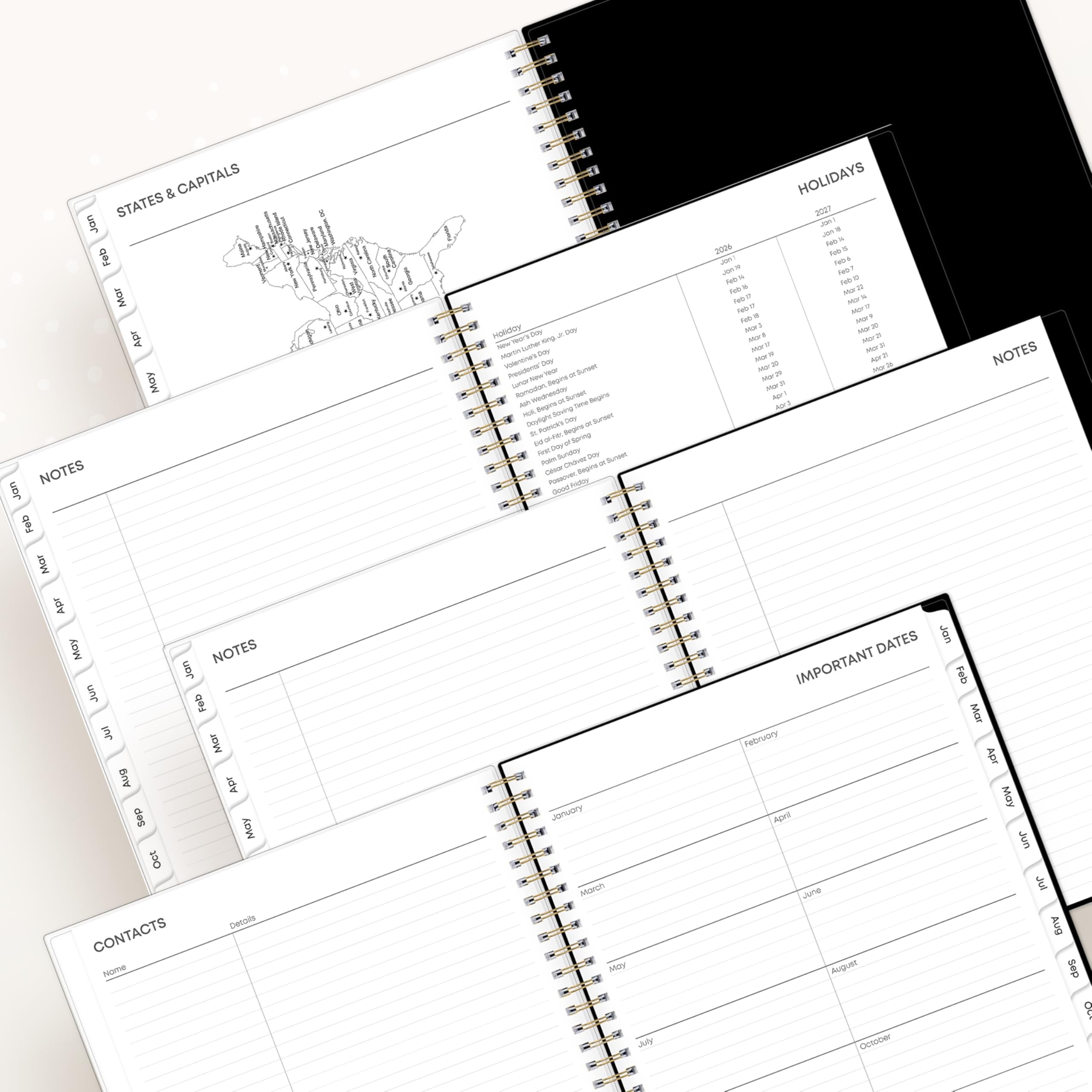 Blue Sky 2026 Monthly Planner Calendar, January 2026 - December 2026, 8" x 10", Clear Pocket Cover, Laminated Tabs, Durable Twin Wire Bindin - Image 6