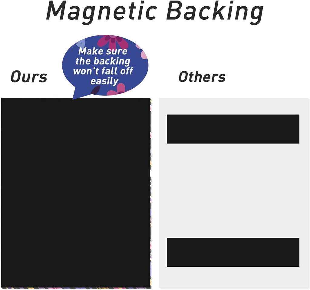 Naler Weekly Meal Planner and Grocery List Pad - 50 Weeks Magnetic Menu Planning, 7" x 9" - Black - Image 3