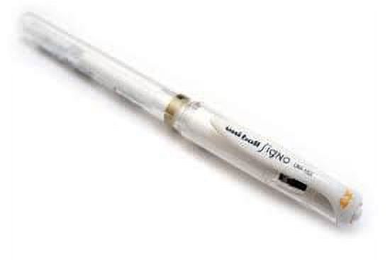 Uni-Ball Signo Broad Point Gel Impact Pen White Ink-1.0mm Value Set of 5 - Image 2