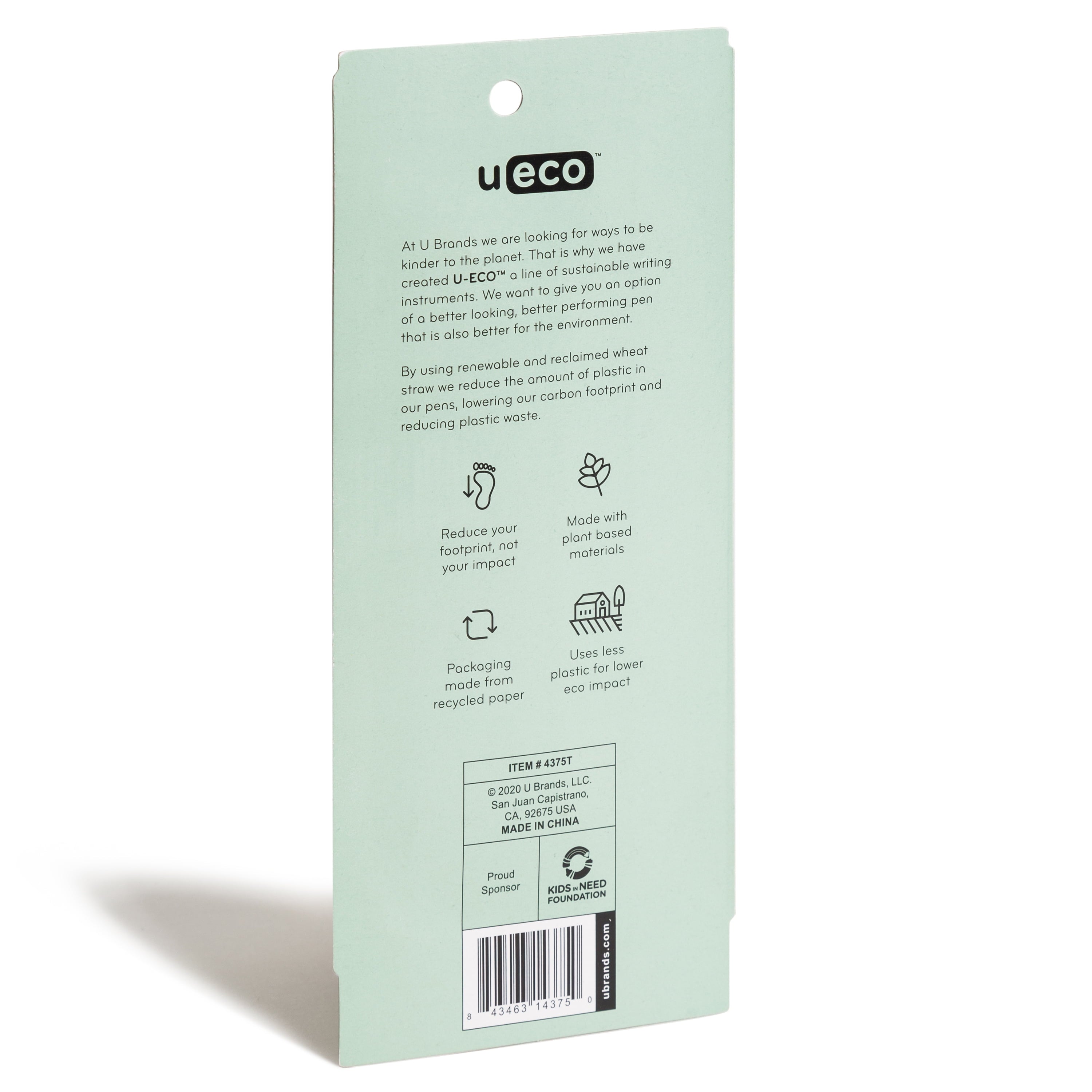 U Brands U-Eco Gel Pen, Black Ink, Pastel Speckle, 4 Count, 0.7mm - Image 5