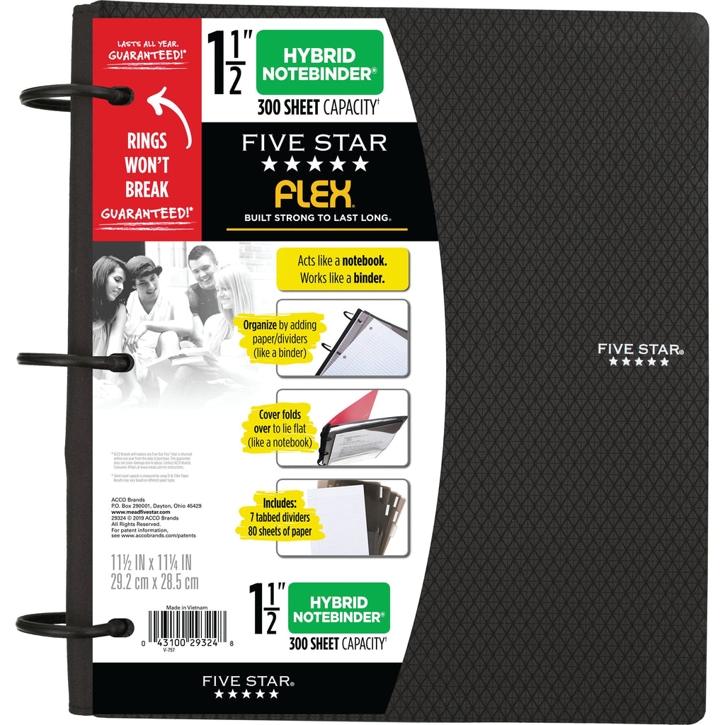 Flex 1 1/2" Hybrid NoteBinder, Black - Image 6