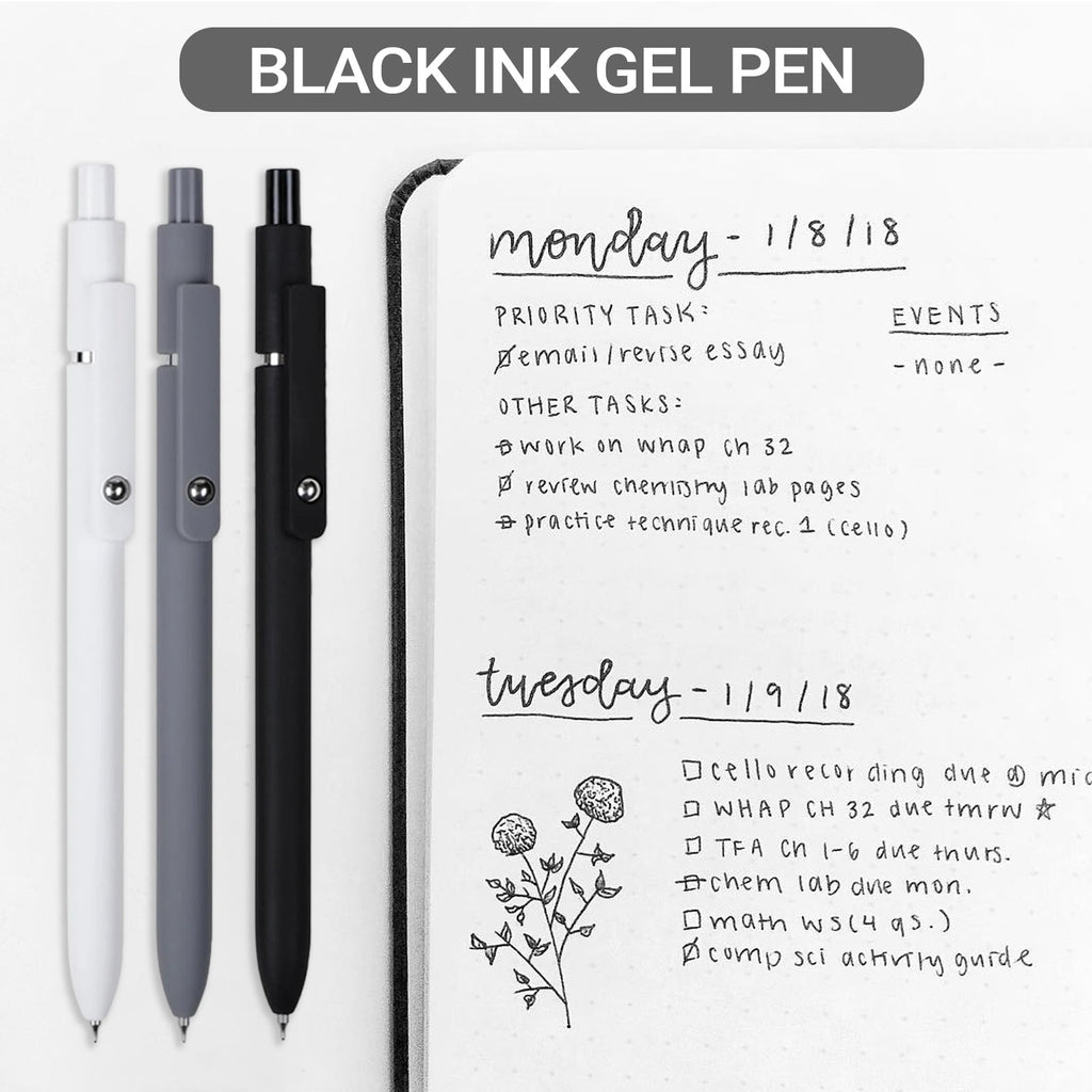 Set, Retractable , Quick Drying Ink , Fine Nib, Advanced Smooth Writing , Aesth - Image 5