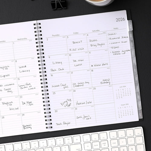 Blue Sky 2026-2027 Monthly Academic Year Planner Calendar, July 2026 - June 2027, 8" x 10", Monthly Layout, Flexible Cover, Wirebound, Lamin - Image 2
