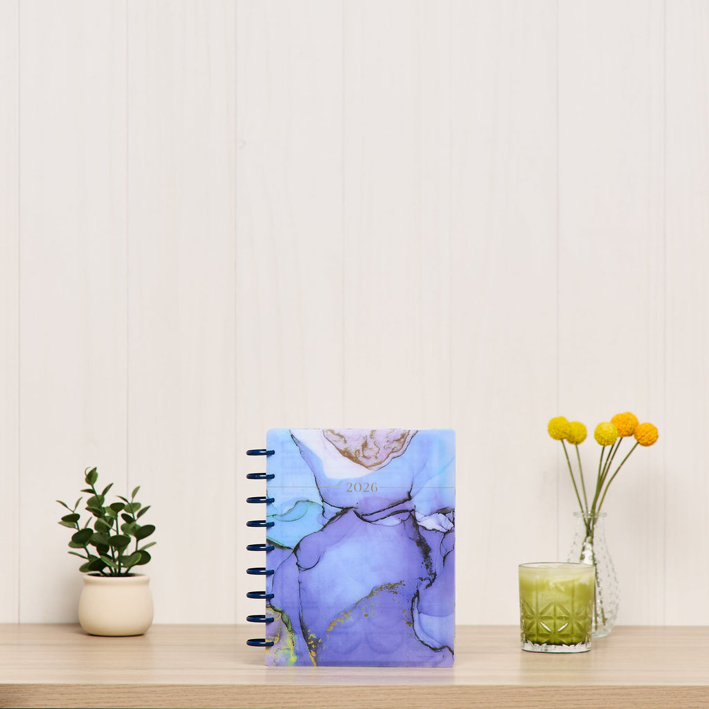 Monthly Weekly Classic PlannerJan- December 2026 Ethereal Elements, 2 Sticker Sheets Included, Disc Bound - Image 2