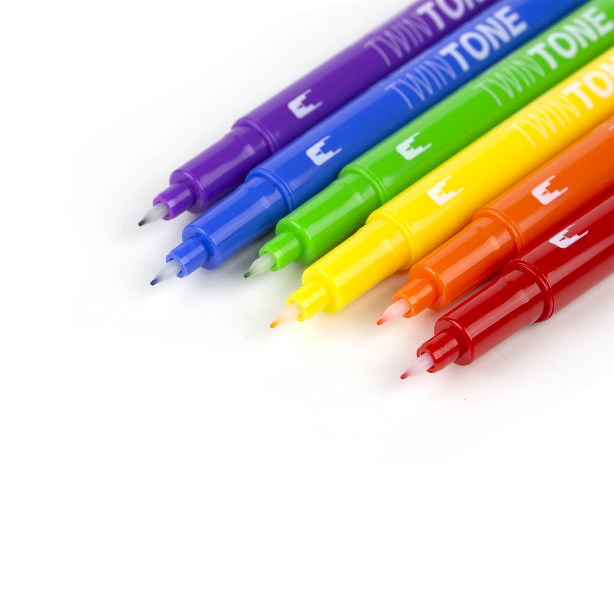 TwinTone Dual-Tip Marker Pen Set, Broad & Extra-Fine Tips, Rainbow Color Palette, 6 Count - Image 5