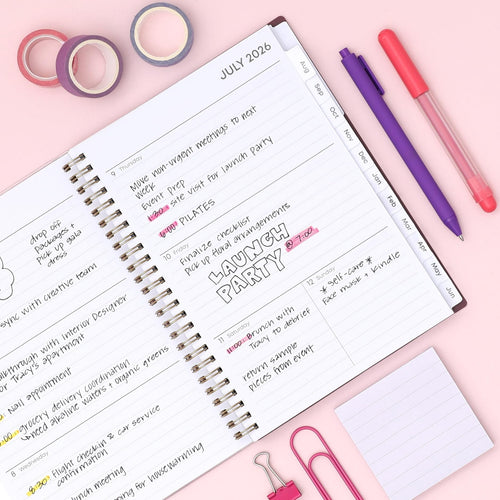 Blue Sky 2026-2027 Weekly and Monthly Academic Year Planner Calendar, July 2026 - June 2027, 5.875" x 8.625", Flexible Pocket Cover, Laminat - Image 2