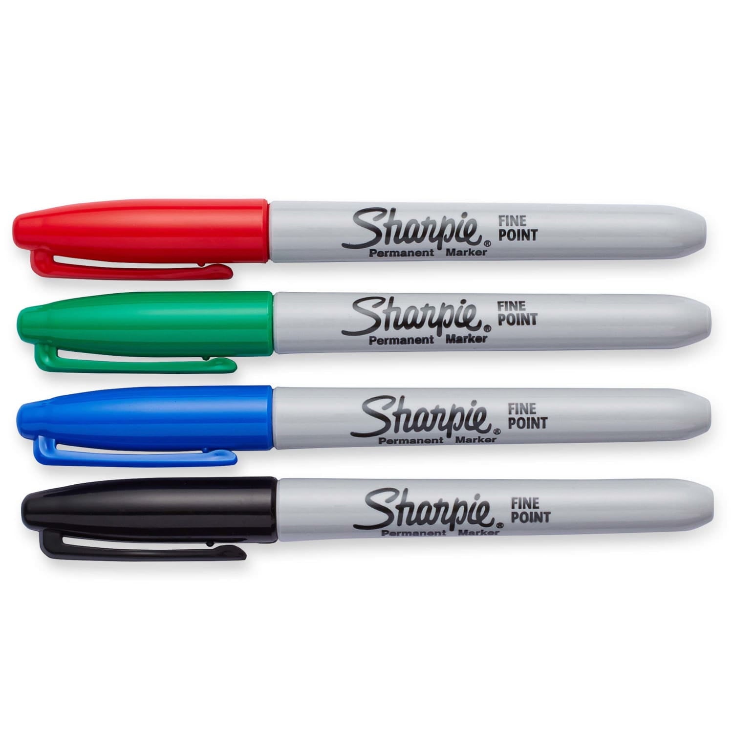 Sharpie Permanent Markers, Fine Point, Assorted Colors, 4 Count - Image 2
