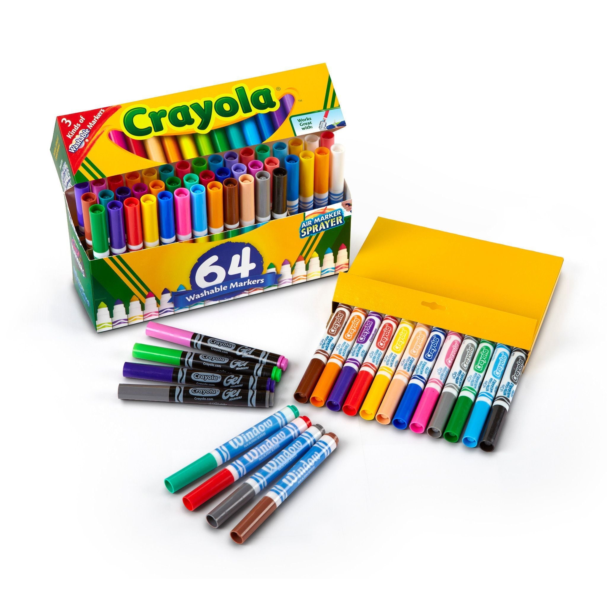 Washable Broad Line Markers with Gel FX Markers, 64 Count - Image 5